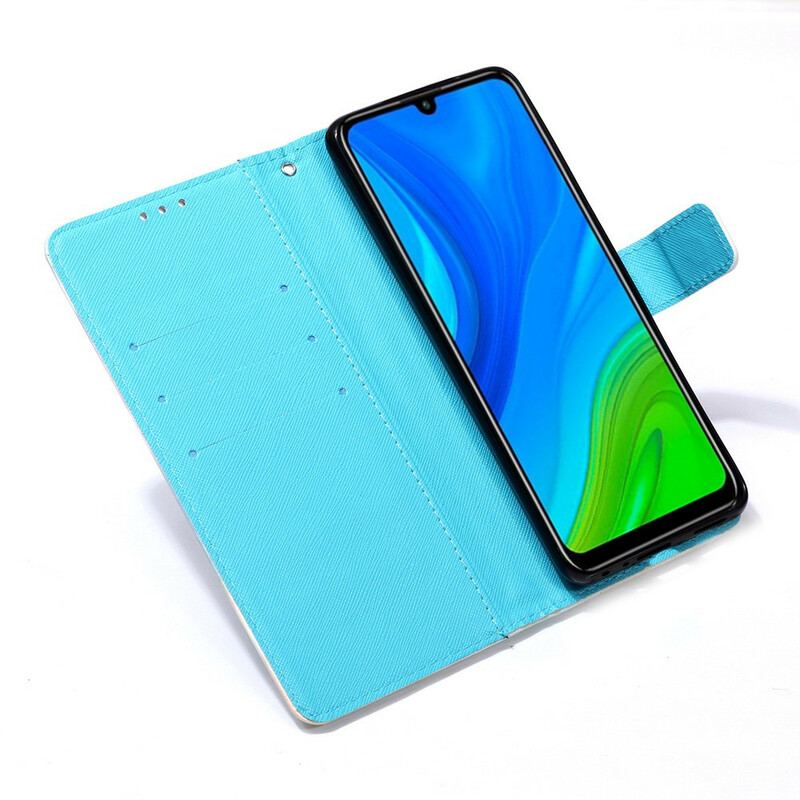 Capa Flip Para Huawei P Smart 2020 De Cordão Miss Coruja Com Alça