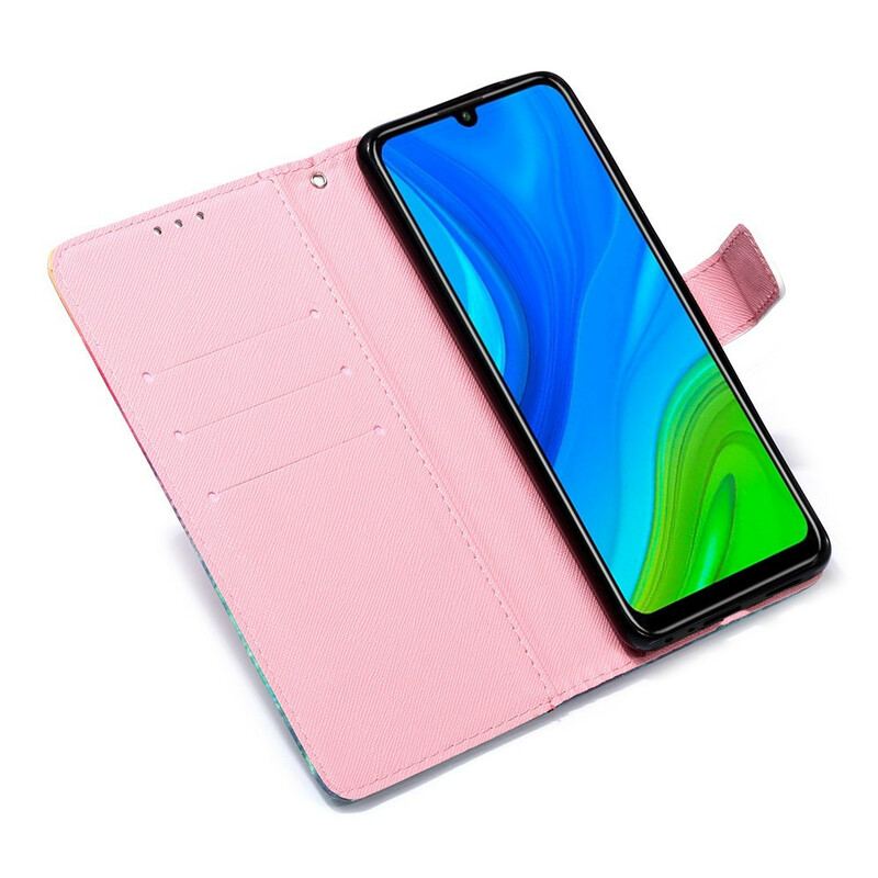 Capa Flip Para Huawei P Smart 2020 Nunca Pare De Sonhar