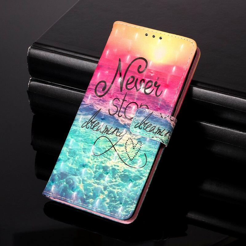 Capa Flip Para Huawei P Smart 2020 Nunca Pare De Sonhar