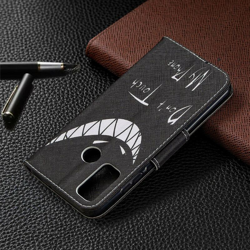 Capa Flip Para Huawei P Smart 2020 Telefone Do Diabo