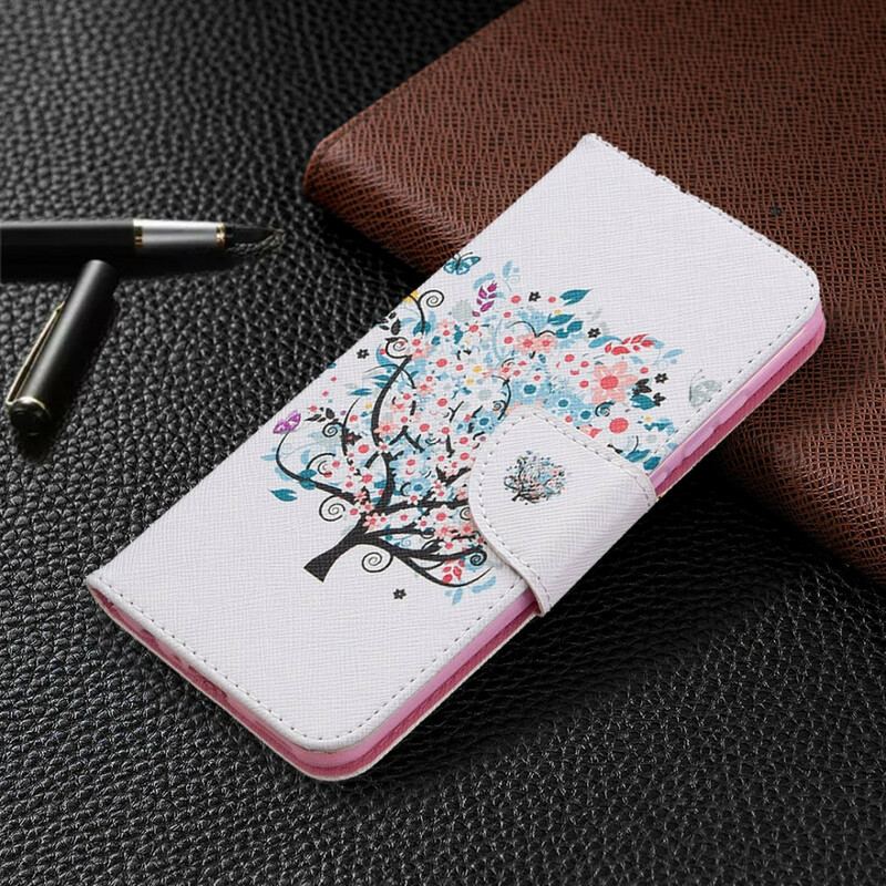 Capa Folio Para Huawei P Smart 2020 Árvore Florida