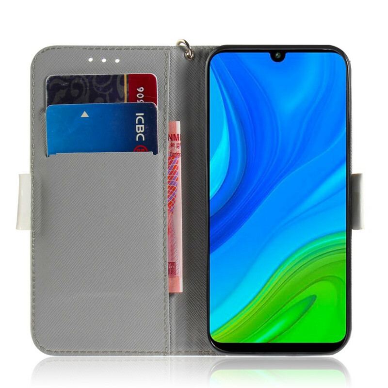 Capa Folio Para Huawei P Smart 2020 De Cordão Amo Minha Tanga De Cachorro