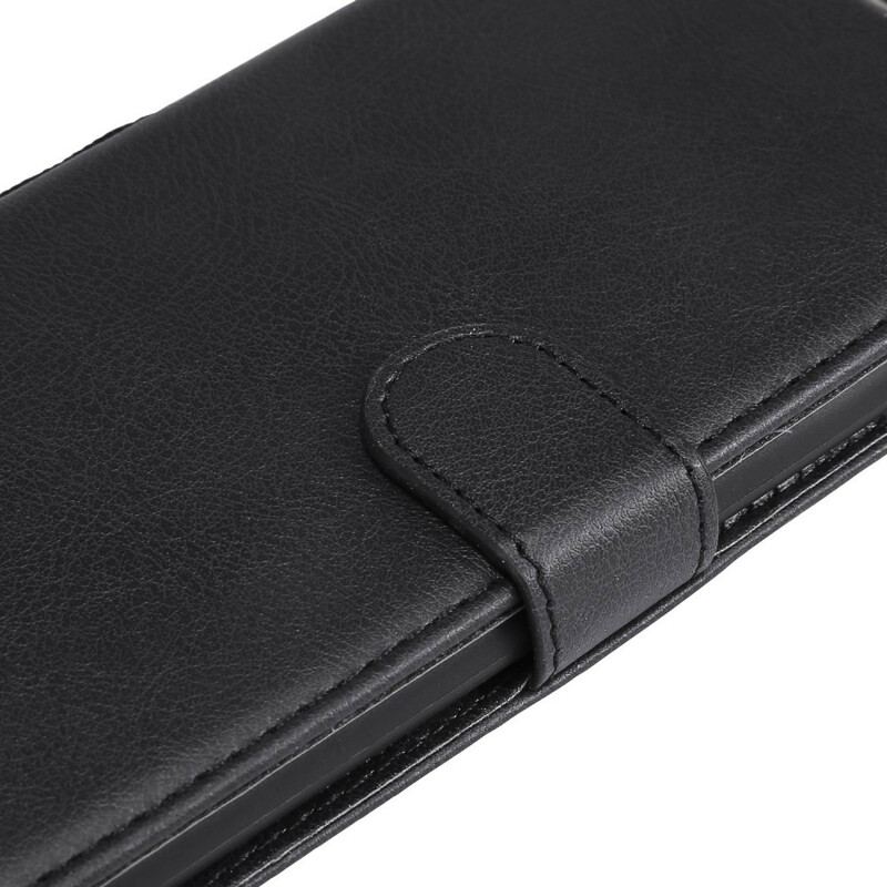 Capa Folio Para Huawei P Smart 2020 De Cordão Efeito De Couro Com Tiras