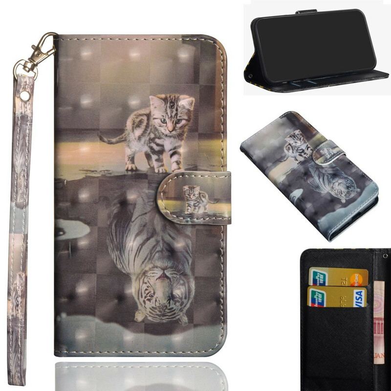 Capa Folio Para Huawei P Smart 2020 Ernesto O Tigre