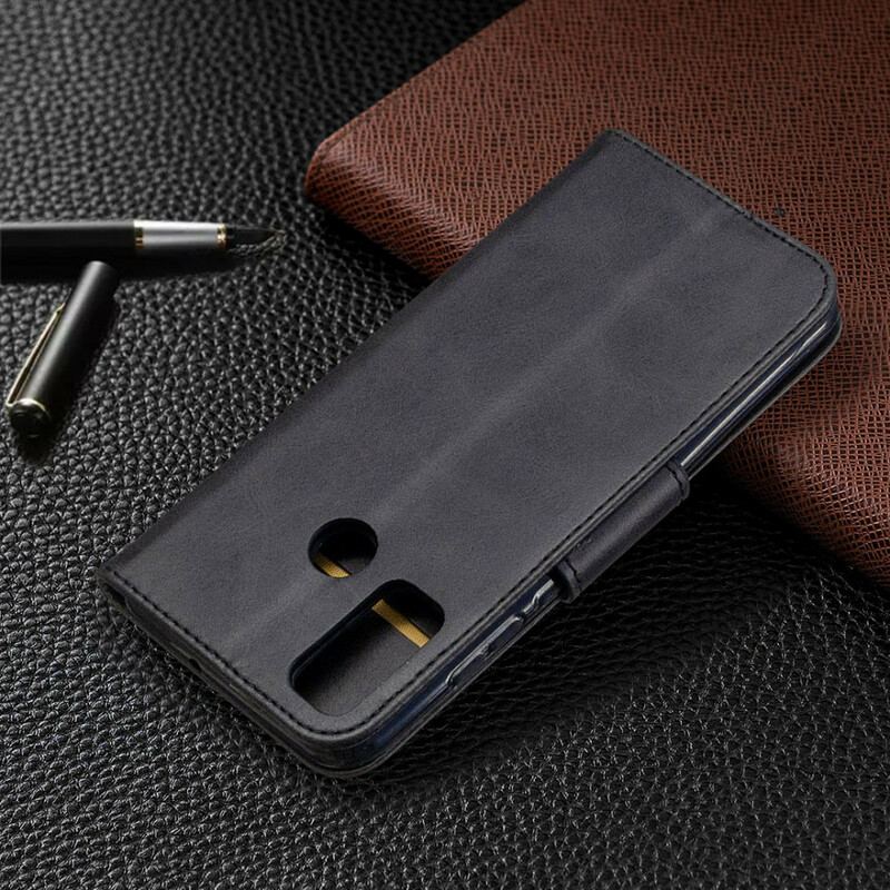 Capa Folio Para Huawei P Smart 2020 Flip Retalho Liso Oblíquo