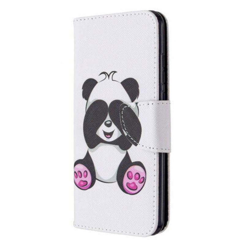 Capa Folio Para Huawei P Smart 2020 Panda Divertido