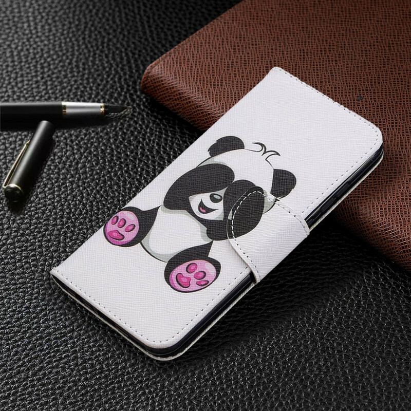 Capa Folio Para Huawei P Smart 2020 Panda Divertido