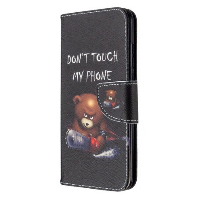 Capa Folio Para Huawei P Smart 2020 Urso Perigoso