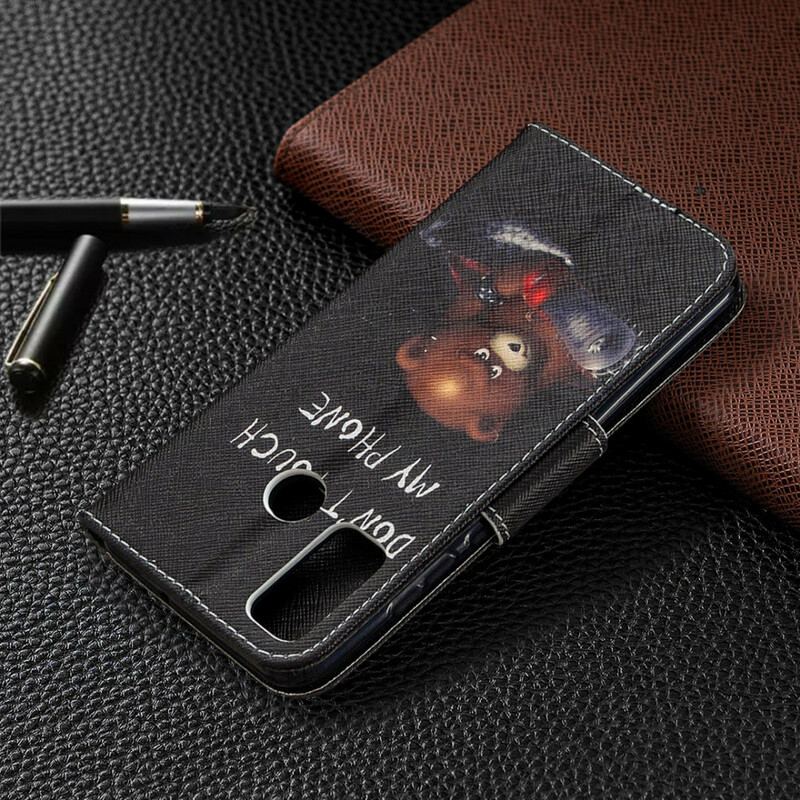 Capa Folio Para Huawei P Smart 2020 Urso Perigoso