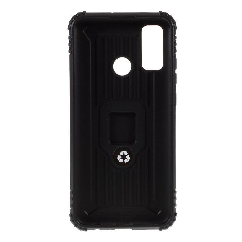 Capa Para Huawei P Smart 2020 Anel E Fibra De Carbono