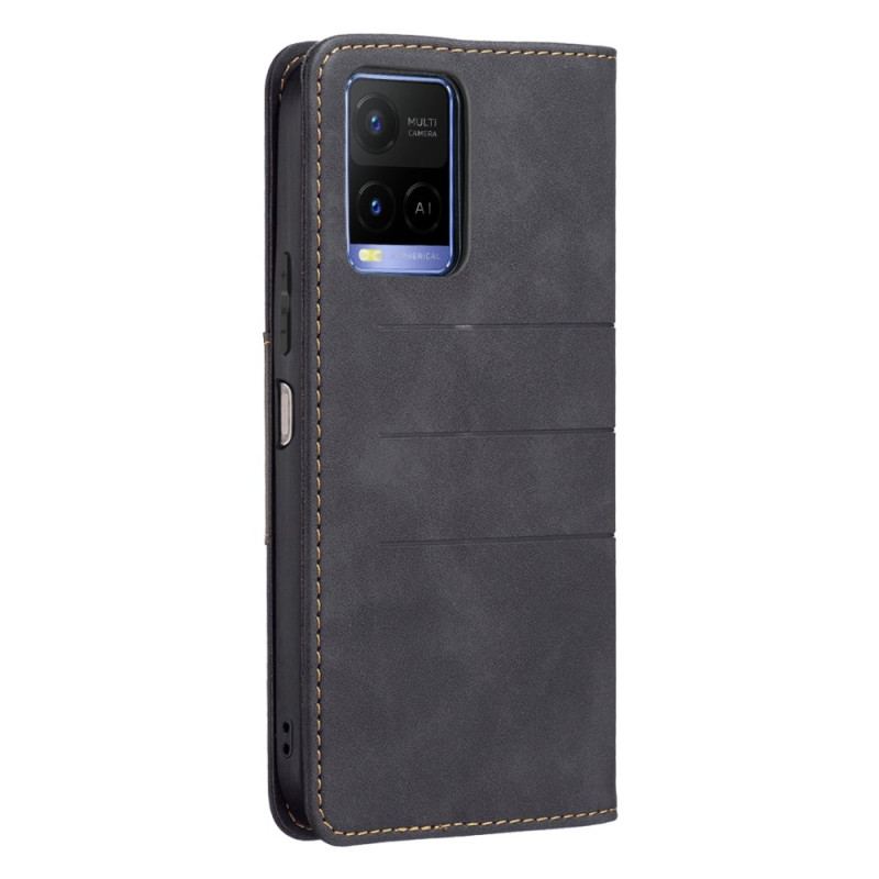 Capa De Celular Para Vivo Y33s Flip Cor Binfen