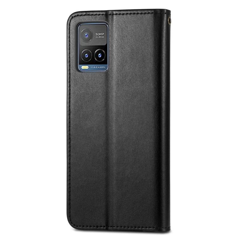 Capa Flip Para Vivo Y33s Fecho De Rebite E Alça