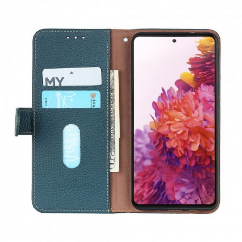 Capa Flip Para Vivo Y33s Khazneh Lichia Couro