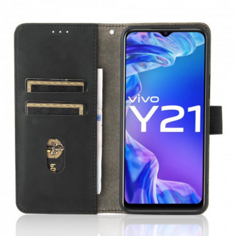 Capa Flip Para Vivo Y33s Toque De Pele