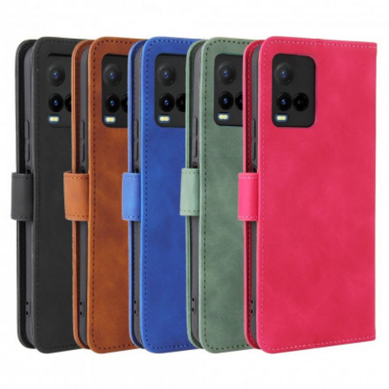 Capa Flip Para Vivo Y33s Toque De Pele