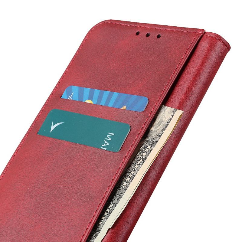 Capa De Celular Para Moto E40 / E30 / E20 Flip Couro Rachado Elegância