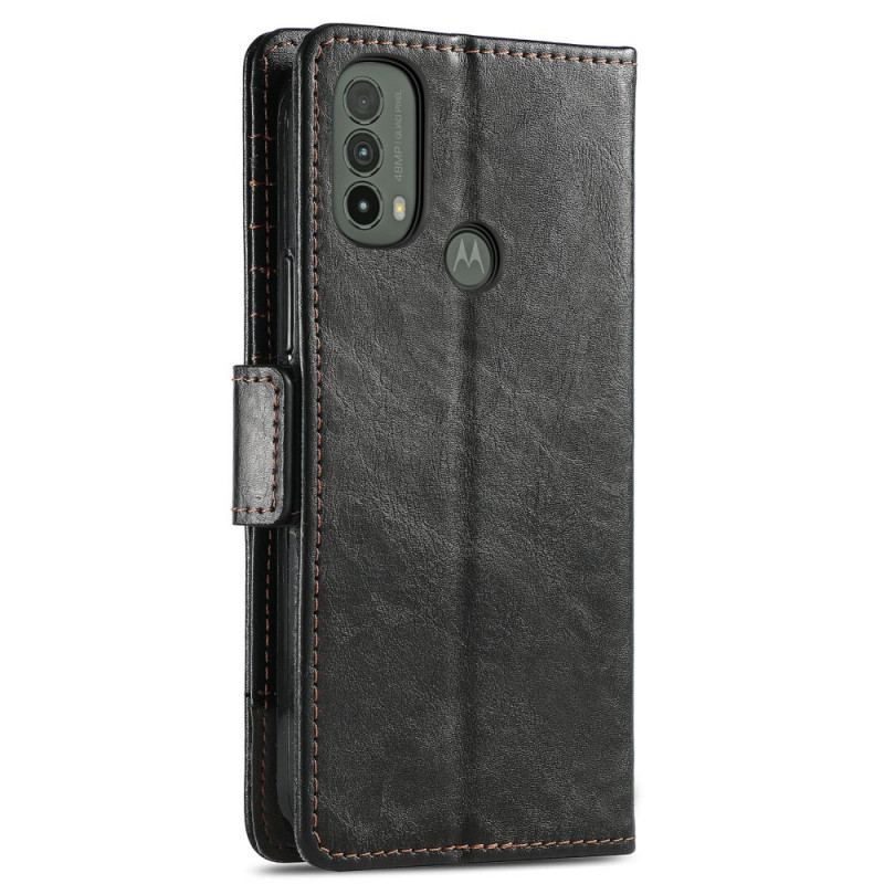 Capa Flip Para Moto E40 / E30 / E20 Casene De Fecho Duplo Bicoloro