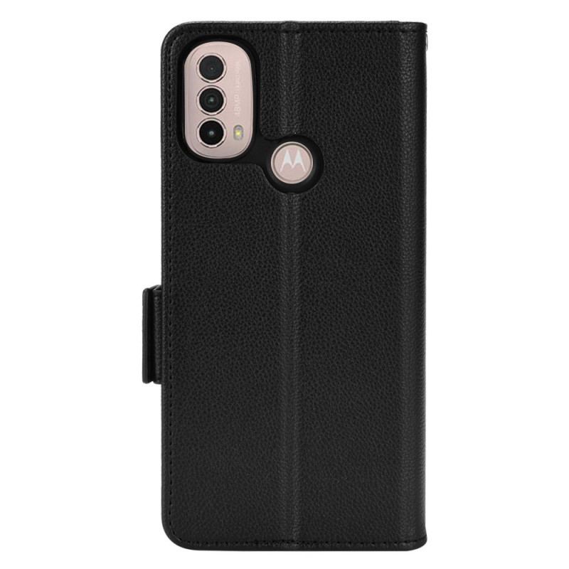 Capa Flip Para Moto E40 / E30 / E20 De Couro Aba Dupla Novas Cores