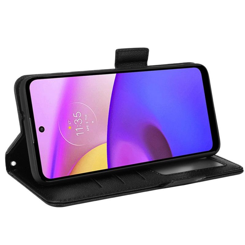 Capa Flip Para Moto E40 / E30 / E20 De Couro Aba Dupla Novas Cores