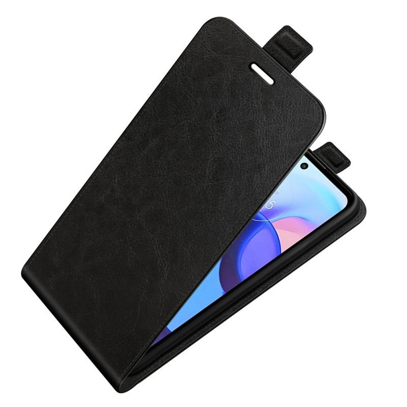 Capa Flip Para Moto E40 / E30 / E20 De Couro Dobrável Retrô