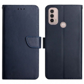 Capa Flip Para Moto E40 / E30 / E20 Couro Napa Genuíno