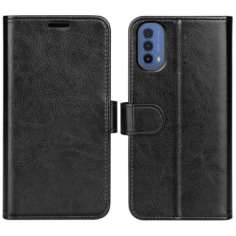 Capa Flip Para Moto E40 / E30 / E20 Efeito Couro Designer