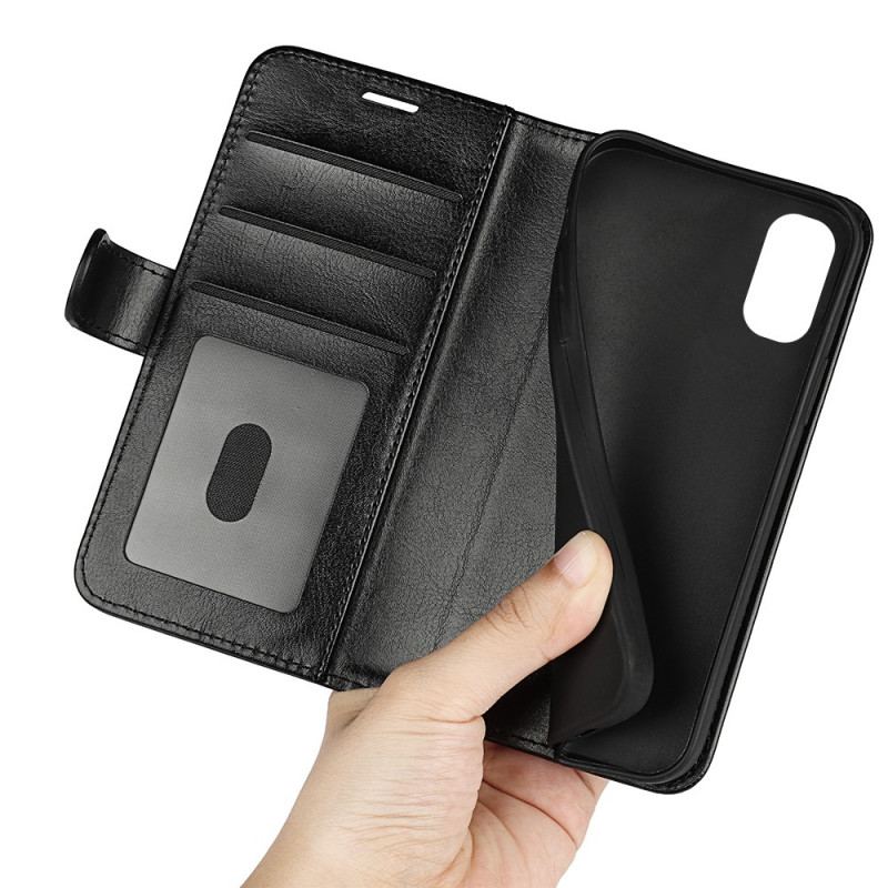 Capa Flip Para Moto E40 / E30 / E20 Efeito Couro Designer