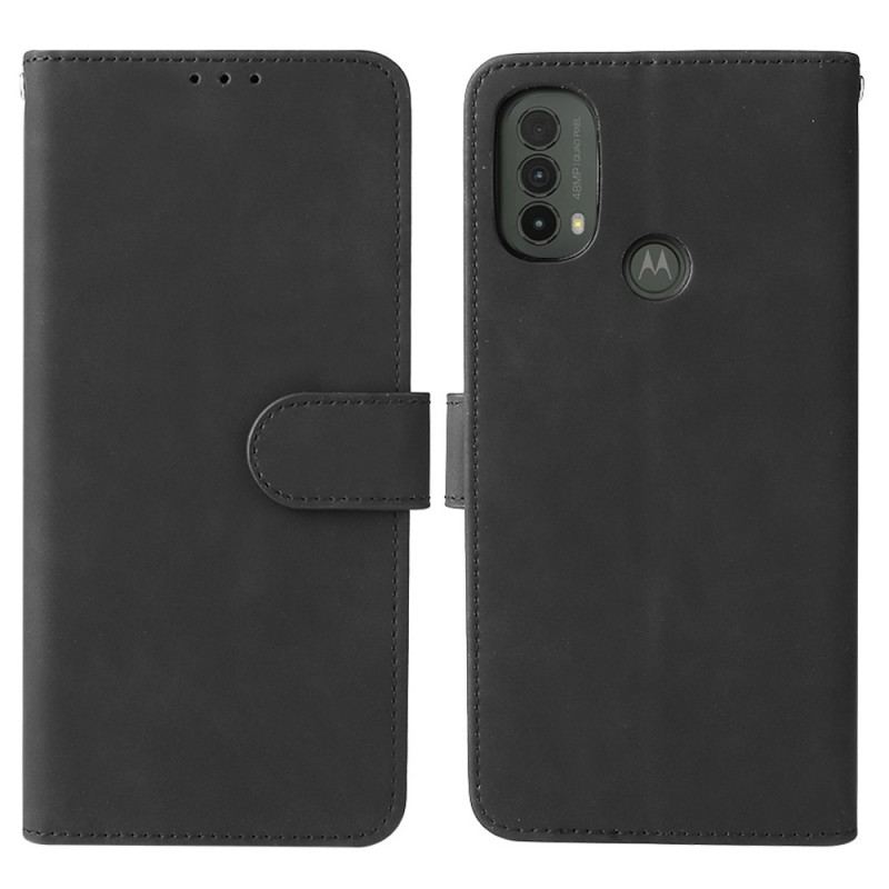 Capa Flip Para Moto E40 / E30 / E20 Toque De Pele