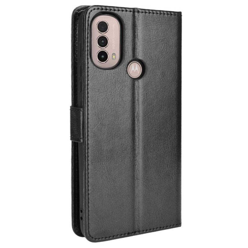 Capa Folio Para Moto E40 / E30 / E20 Couro Falso Chamativo