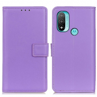 Capa Folio Para Moto E40 / E30 / E20 Couro Sintético Liso