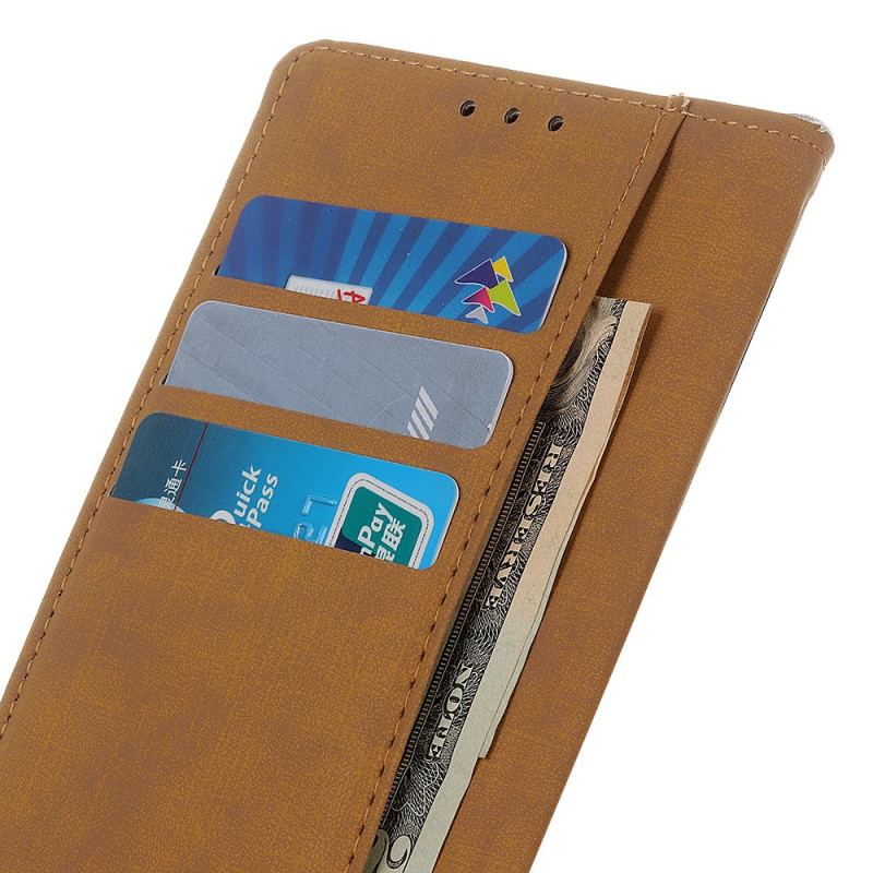 Capa Folio Para Moto E40 / E30 / E20 Couro Sintético Liso