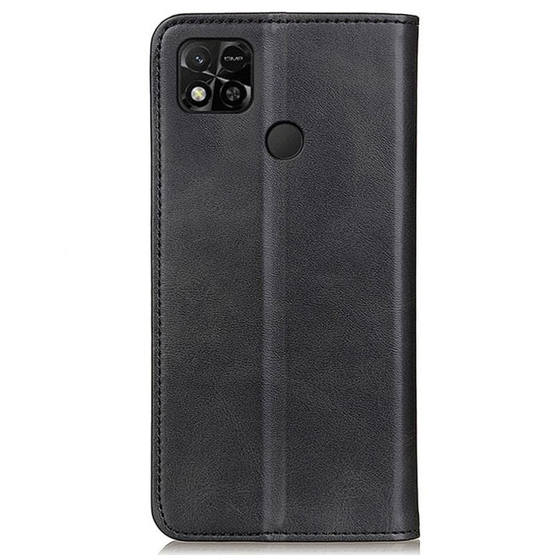 Capa De Celular Para Xiaomi Redmi 10A Flip Couro Rachado Elegância