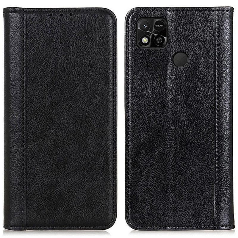 Capa De Celular Para Xiaomi Redmi 10A Flip Couro Rachado Versão Colorida