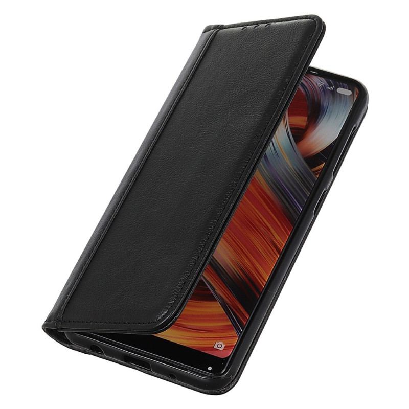 Capa De Celular Para Xiaomi Redmi 10A Flip Couro Rachado Versão Colorida