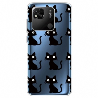 Capa De Celular Para Xiaomi Redmi 10A Gatos Engraçados Transparentes