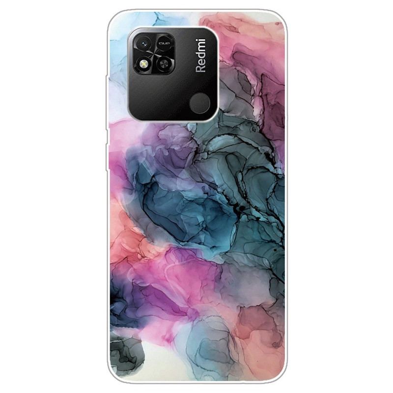 Capa De Celular Para Xiaomi Redmi 10A Mármore Aquarela