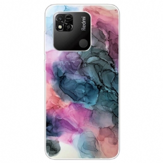 Capa De Celular Para Xiaomi Redmi 10A Mármore Aquarela