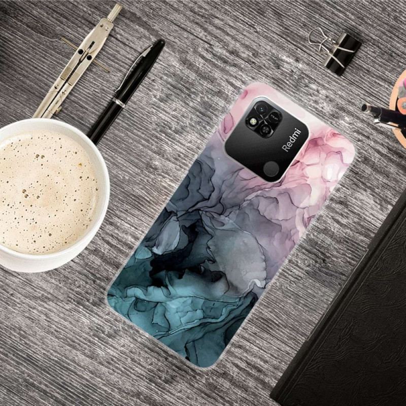 Capa De Celular Para Xiaomi Redmi 10A Mármore Aquarela