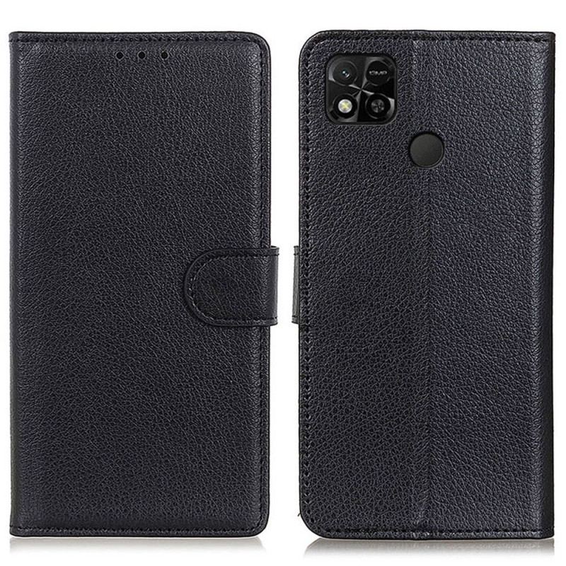 Capa De Couro Para Xiaomi Redmi 10A Couro Falso Tradicional