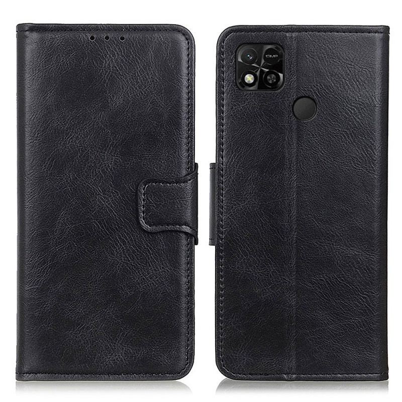 Capa De Couro Para Xiaomi Redmi 10A Fecho De Couro Estilo Reversível