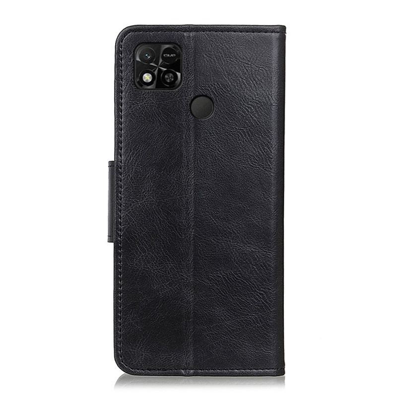 Capa De Couro Para Xiaomi Redmi 10A Fecho De Couro Estilo Reversível