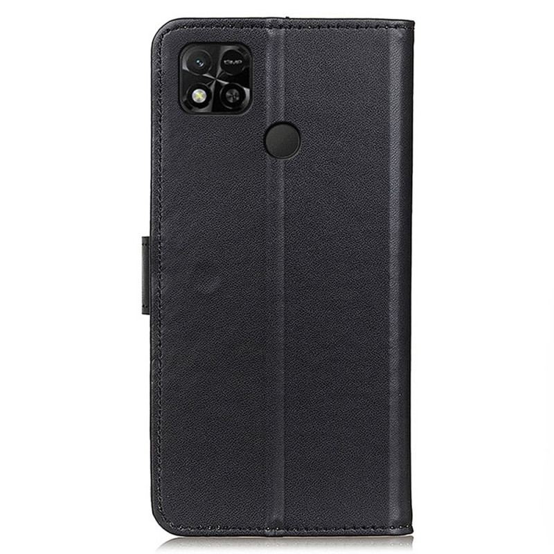 Capa De Couro Para Xiaomi Redmi 10A Couro Sintético Liso