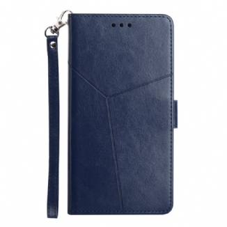 Capa Flip Para Xiaomi Redmi 10A De Cordão Design Y Strappy