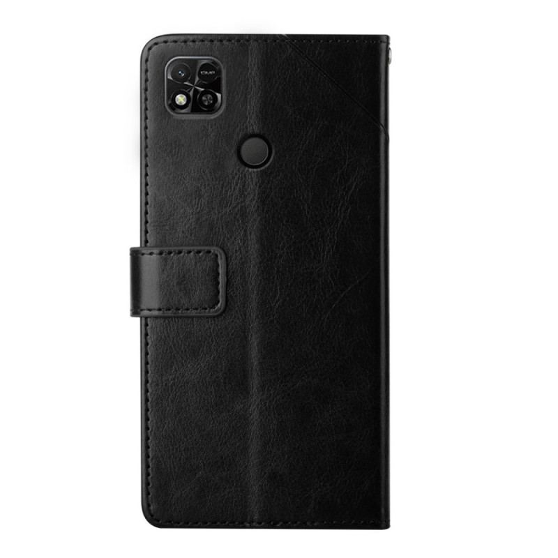 Capa Flip Para Xiaomi Redmi 10A De Cordão Design Y Strappy