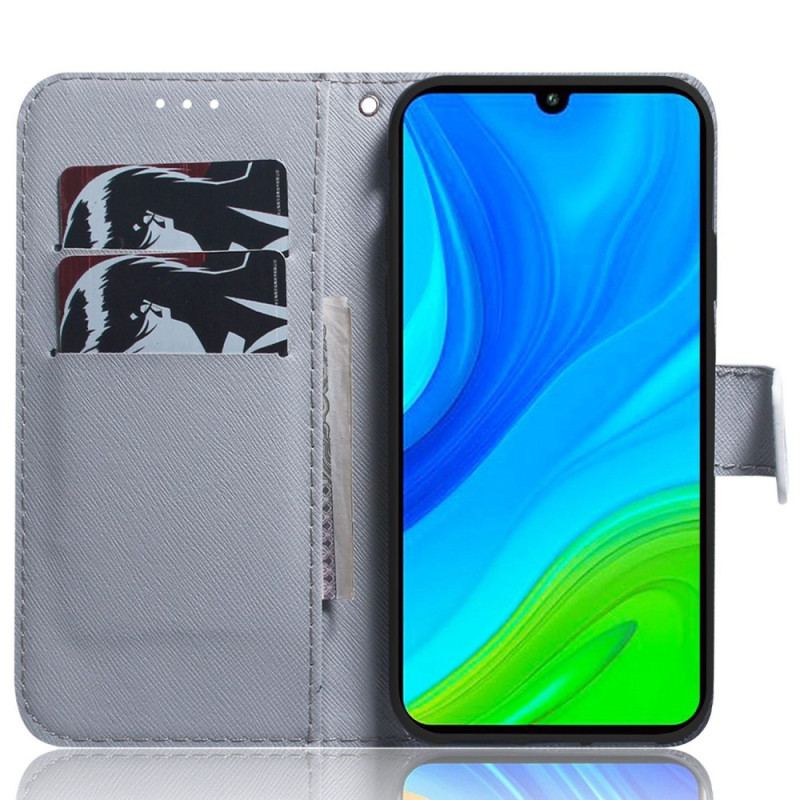 Capa Flip Para Xiaomi Redmi 10A De Cordão Tanga Pug