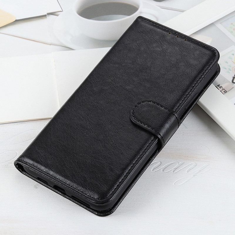 Capa Flip Para Xiaomi Redmi 10A Couro Sintético Texturizado