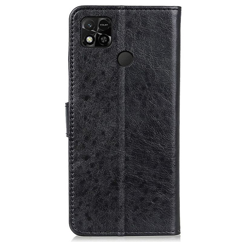 Capa Flip Para Xiaomi Redmi 10A Couro Sintético Texturizado