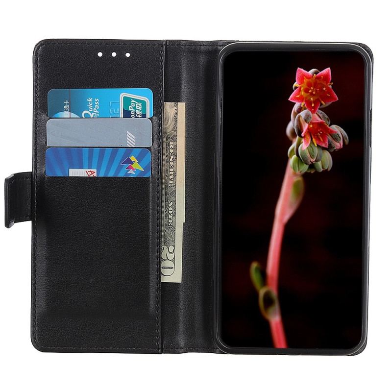 Capa Flip Para Xiaomi Redmi 10A Efeito Couro