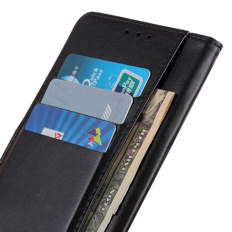 Capa Flip Para Xiaomi Redmi 10A Efeito Couro