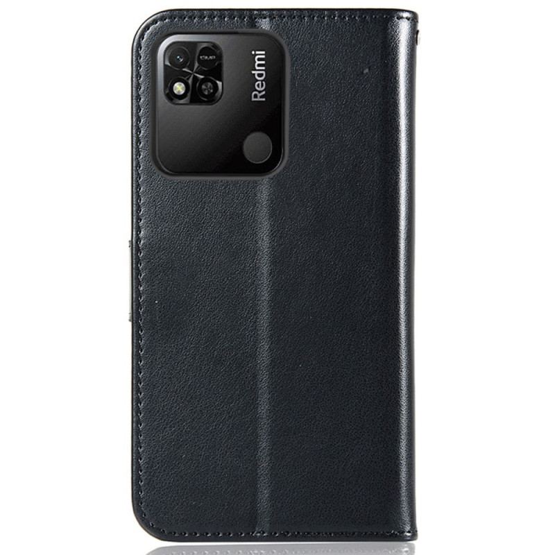 Capa Folio Para Xiaomi Redmi 10A De Cordão Apanhador De Sonhos Coruja Com Alça